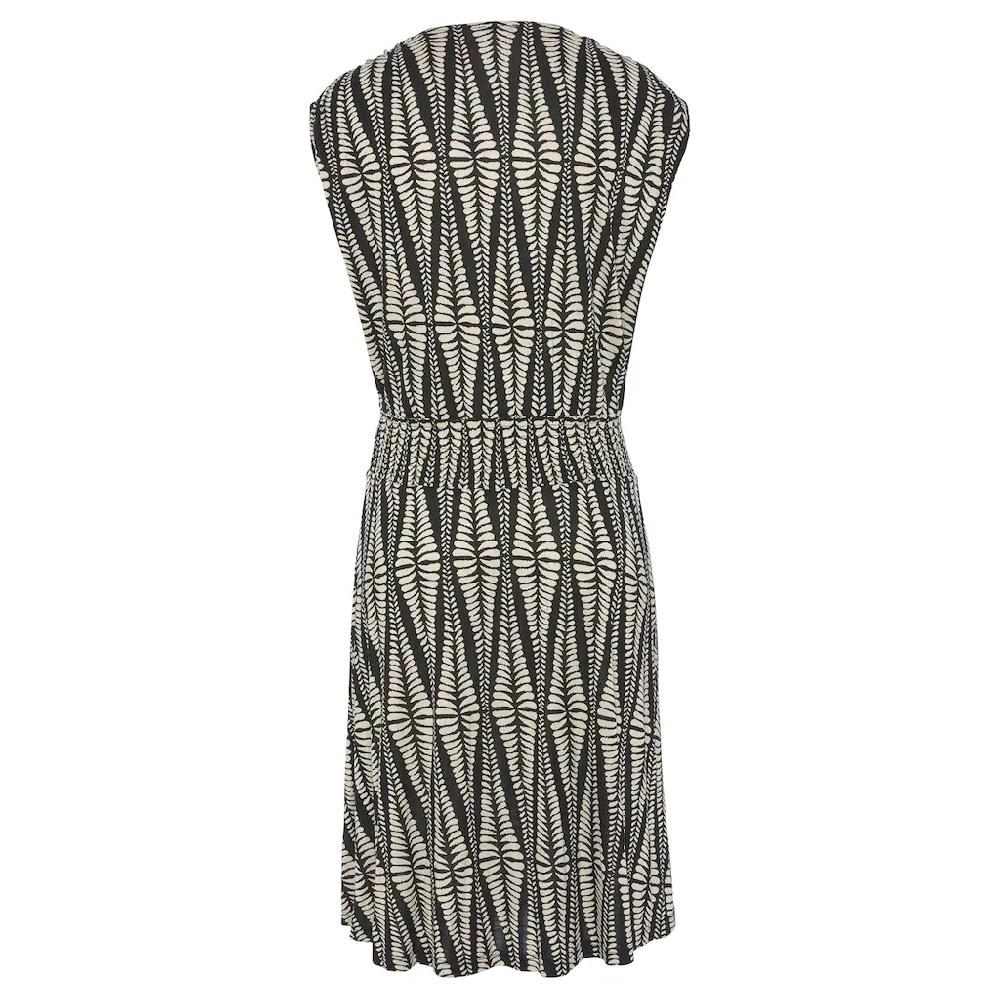 LASCANA Jerseykleid Mit Breitem Smokbund Kurzes Sommerkleid Im Alloverprint Strandkleid
