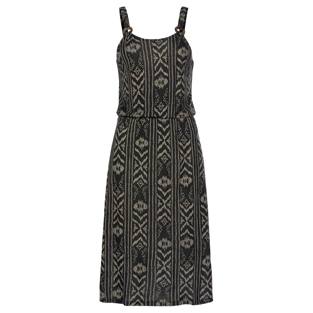 LASCANA Jerseykleid Mit Ringdetail Am Träger Sommerkleid Im Alloverdruck Strandkleid