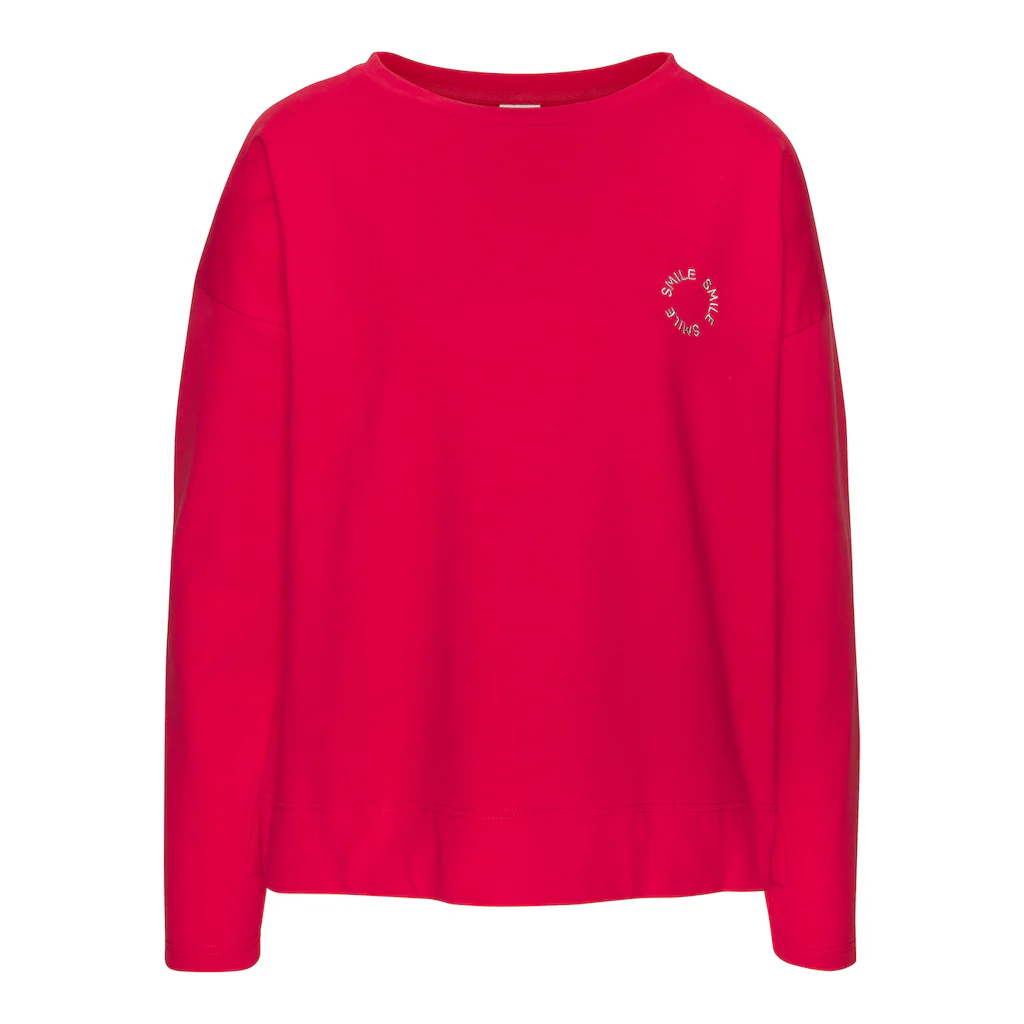 LASCANA Kapuzensweatshirt mit kleinen Stickereien