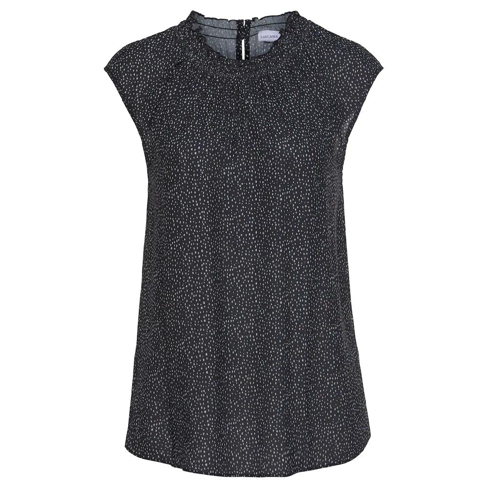 LASCANA Kurzarmbluse Mit Pünktchendruck Damenbluse Elegant