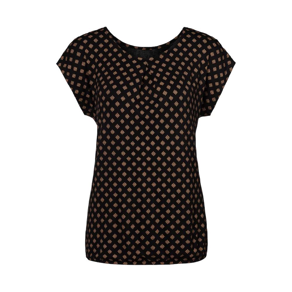 LASCANA Kurzarmshirt »mit Kellerfalte Am Ausschnitt« (2er-Pack) Aus Weichem Viskose-Stretch