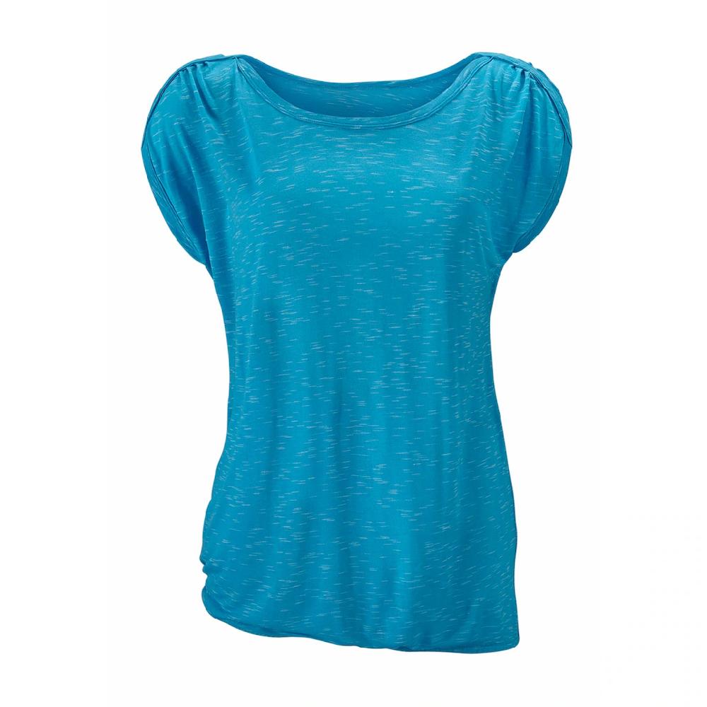 LASCANA Kurzarmshirt »mit Schulterraffung« Aus Weicher Viskose-Qualität