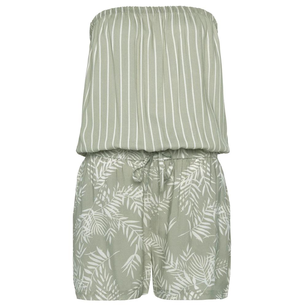 LASCANA Kurzoverall Mit Alloverprint Sommerlicher Jumpsuit Bandeau