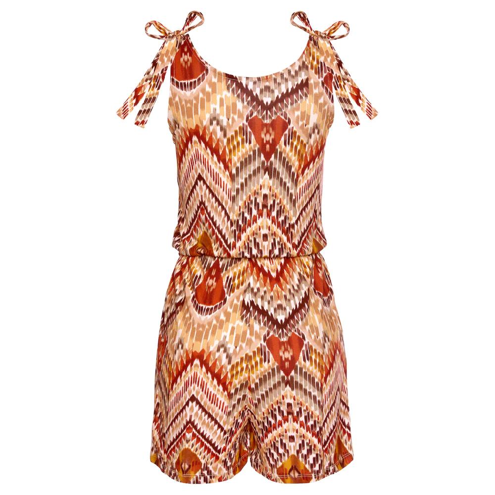 LASCANA Kurzoverall Mit Ethnoprint Und Taschen Sommerlicher Jumpsuit