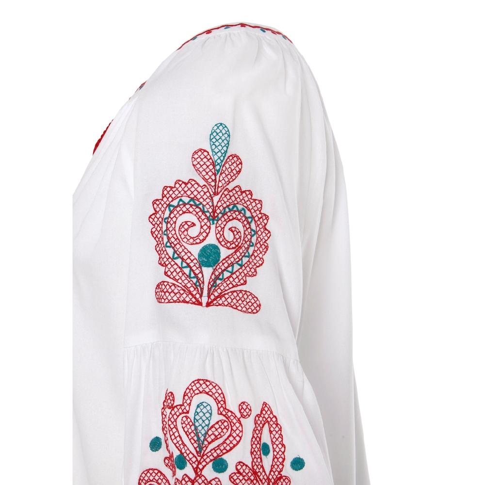 LASCANA Langarmbluse Mit Stickerei Damenbluse Tunika Boho-Style