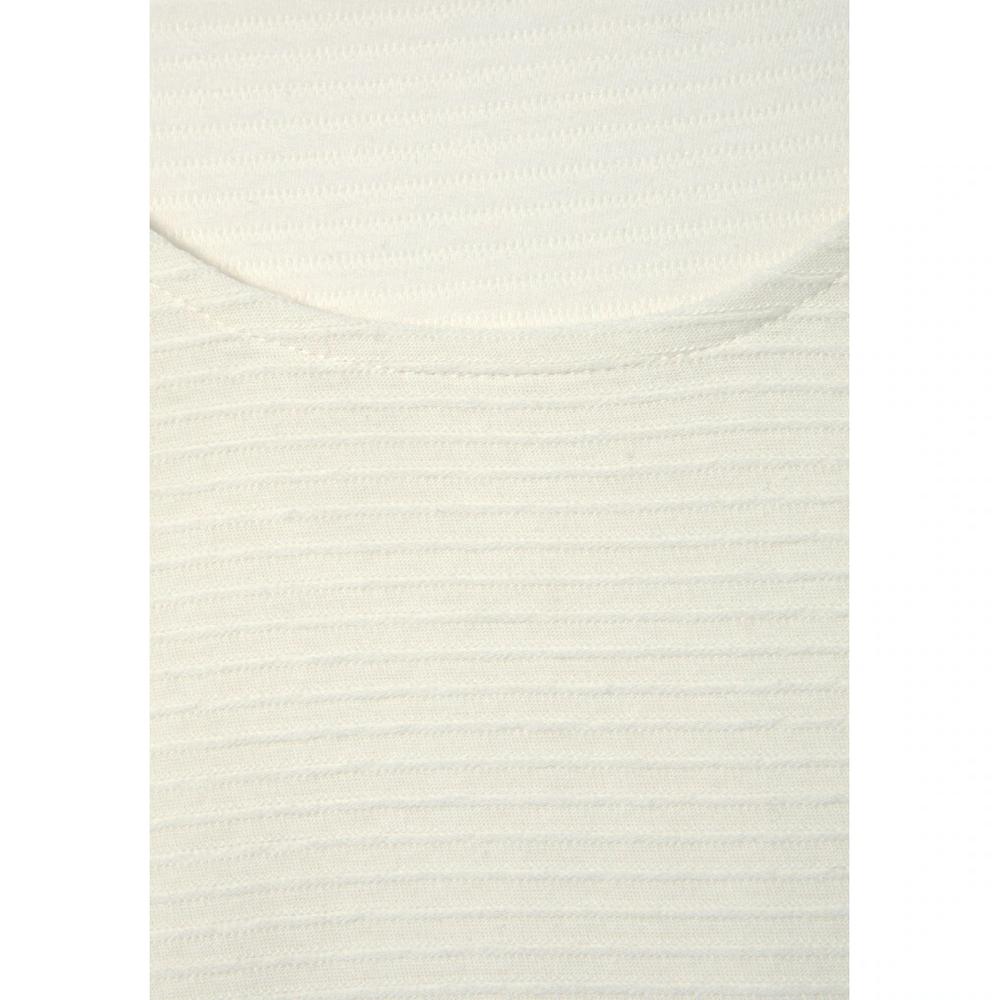 LASCANA Langarmshirt »mit Streifenstruktur« Aus Weicher Baumwoll-Qualität