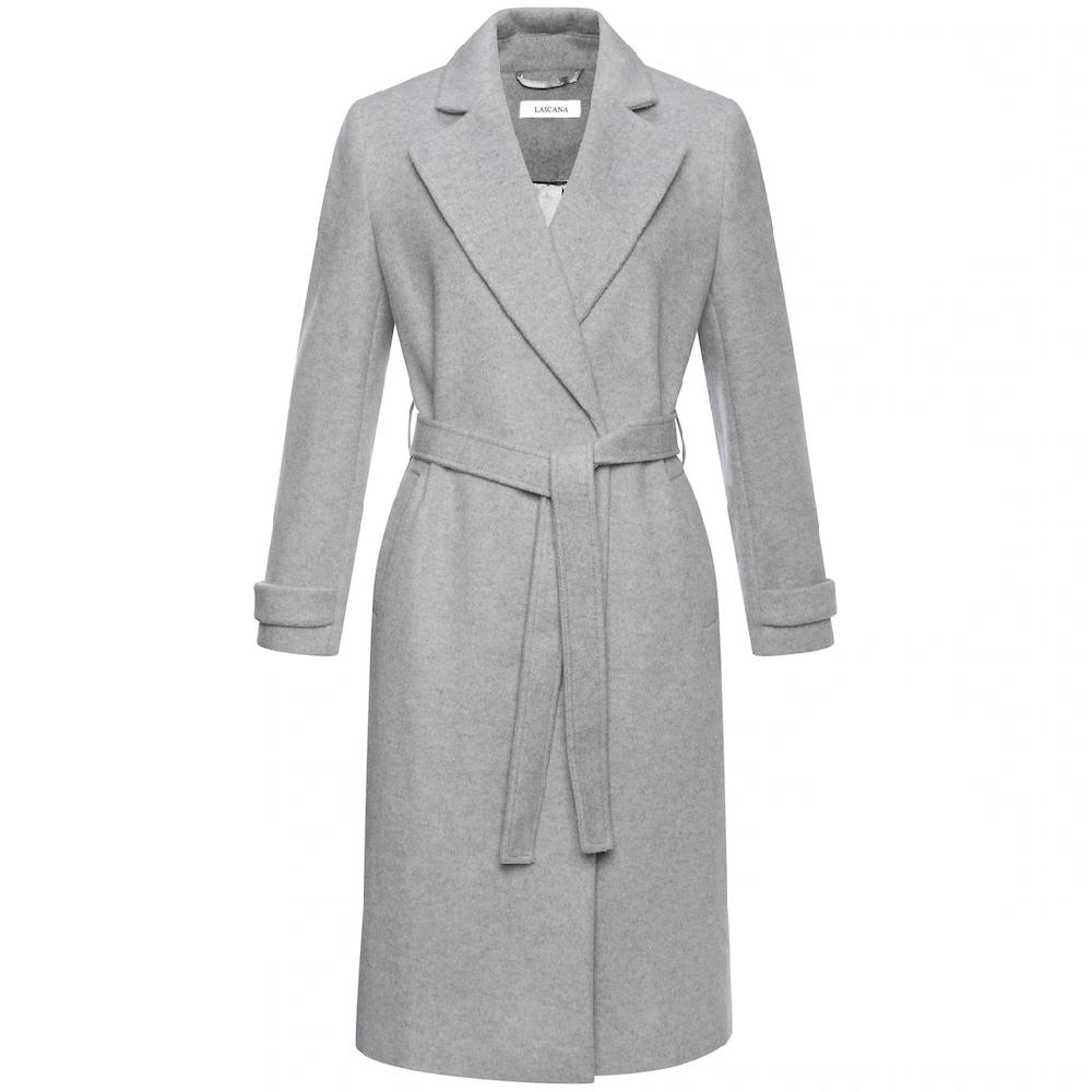 LASCANA Langmantel (mit Bindegürtel) Mit Reverskragen Eleganter Damenmantel