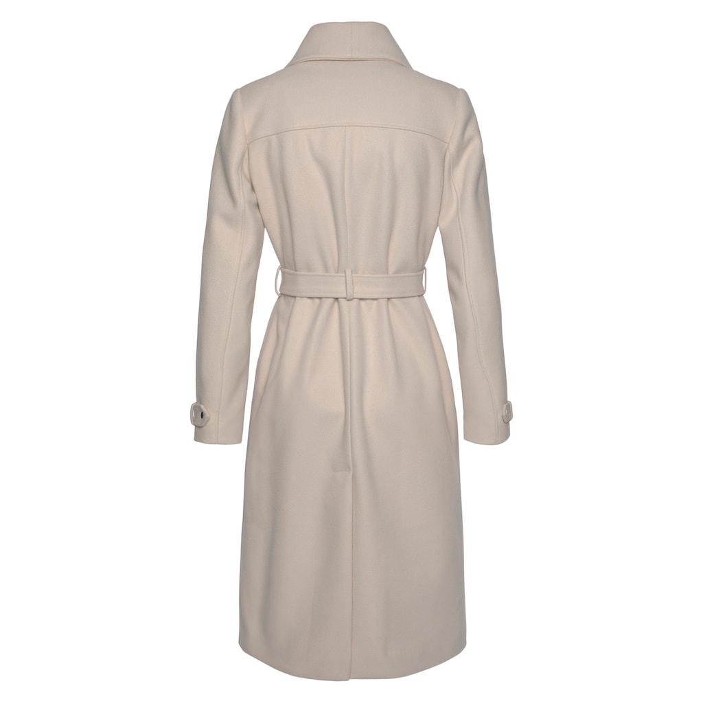 LASCANA Langmantel Mit Bindegürtel Und Taschen Eleganter Damenmantel