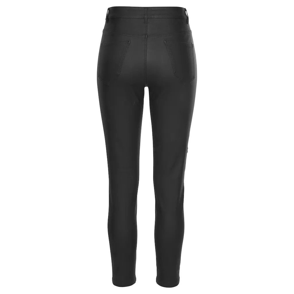 LASCANA Lederimitathose In Schmaler Passform Figurbetonte Jeggings Mit Stretchanteil
