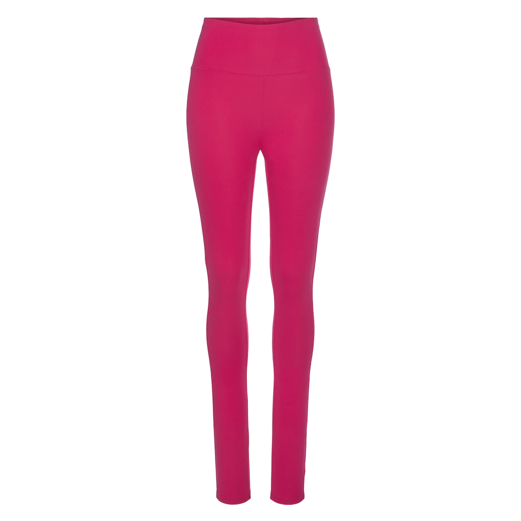 LASCANA Leggings Mit Breitem Bündchen