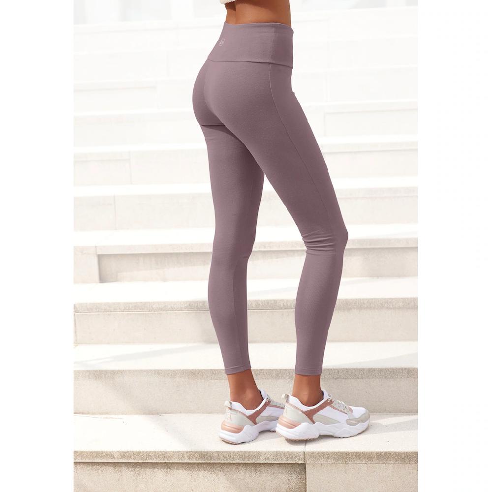 LASCANA Leggings mit breitem Bündchen Loungewear