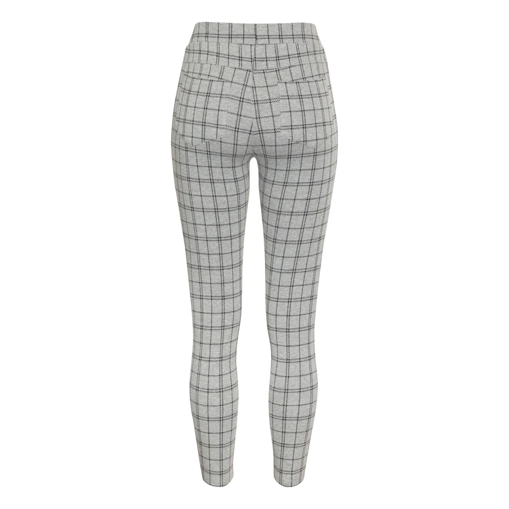 LASCANA Leggings Mit Eingestricktem Karomuster