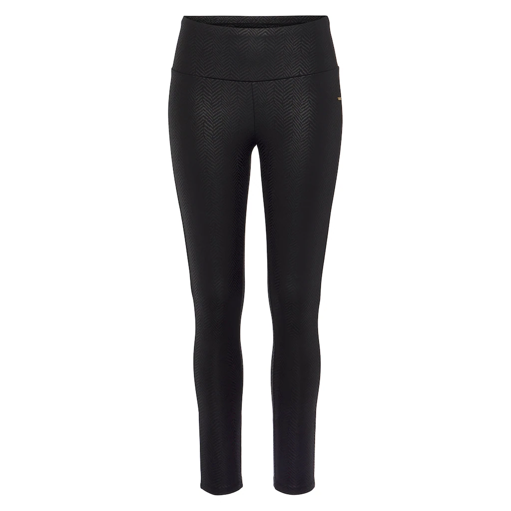 LASCANA Leggings Mit Schimmerndem Alloverdruck