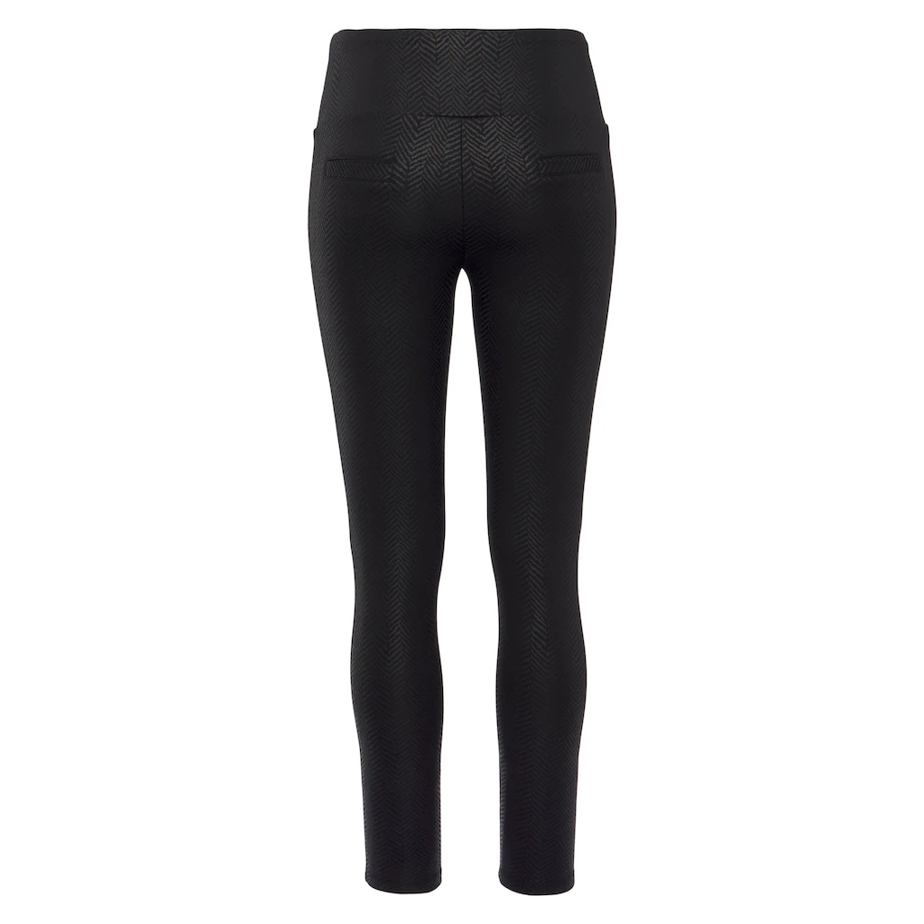 LASCANA Leggings Mit Schimmerndem Alloverdruck