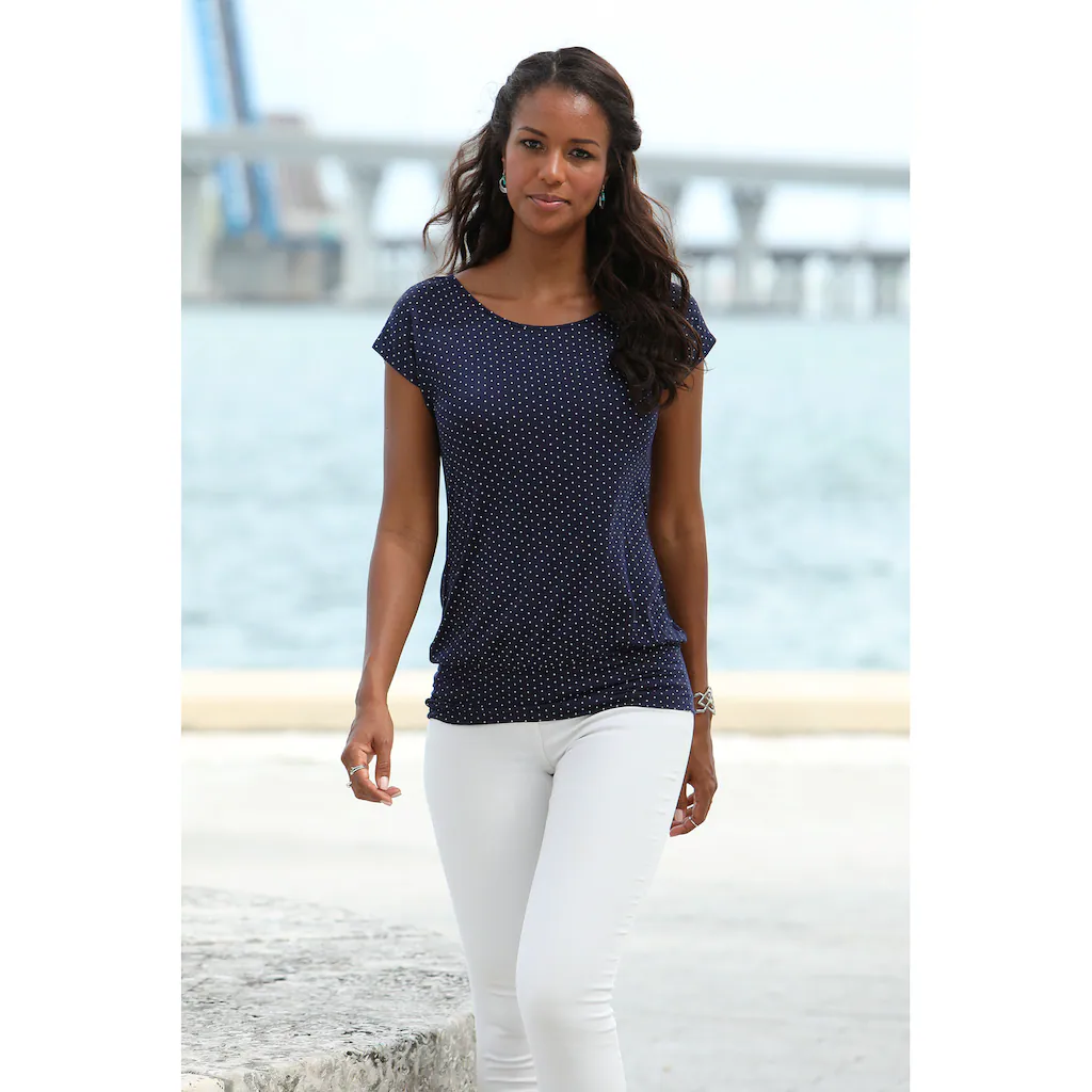 LASCANA Longshirt »mit Breitem Bund« Aus Weichem Viskose-Stretch