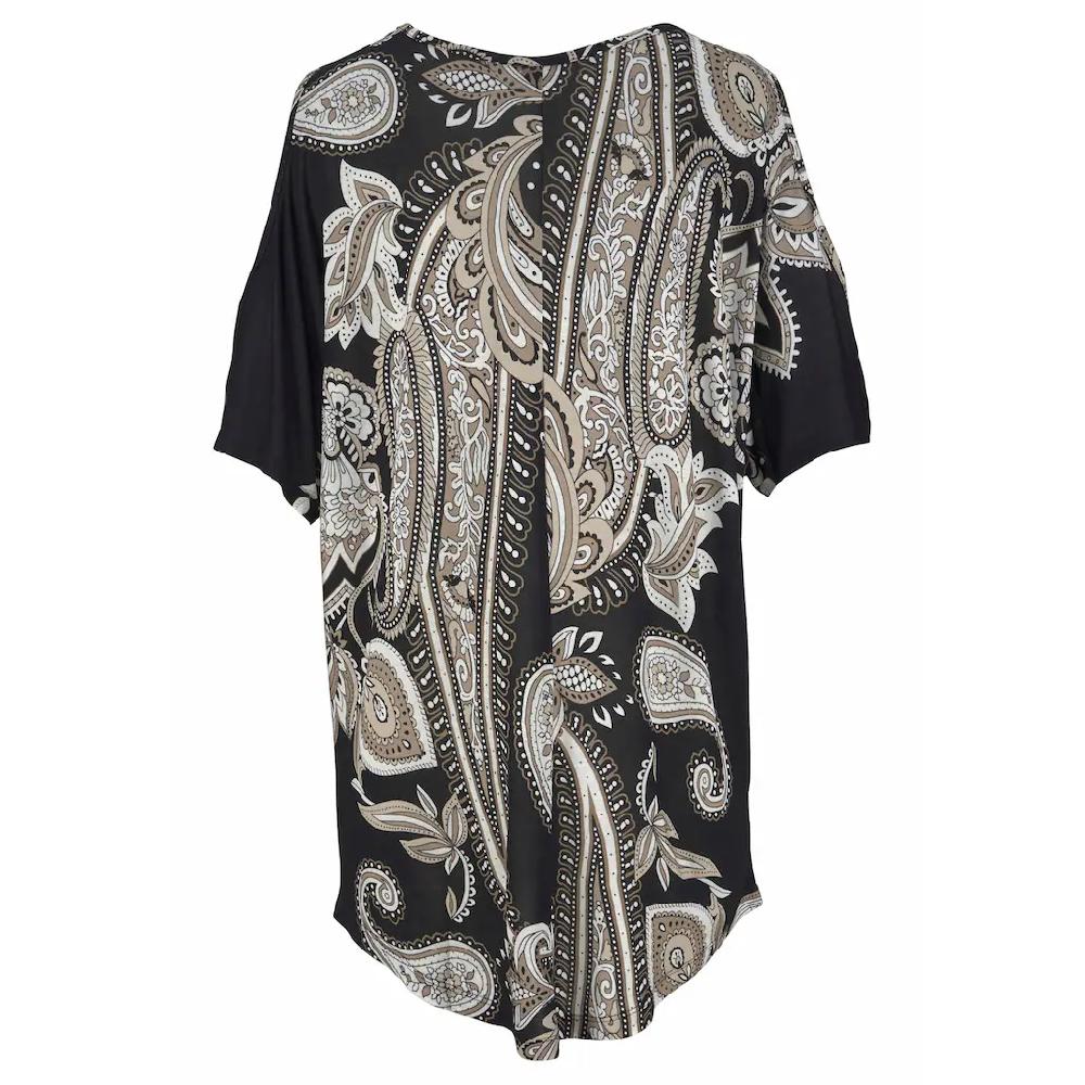 LASCANA Longshirt Mit Cut-outs An Den Schultern Alloverprint Shirtkleid Schulterfrei