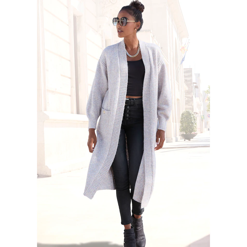 LASCANA Longstrickjacke aus kuscheligem Strick online bestellen