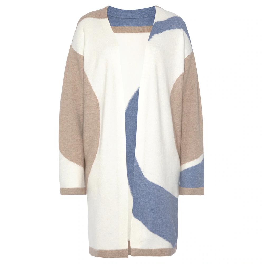 LASCANA Longstrickjacke Mit Muster Weicher Cardigan Bequeme Passform