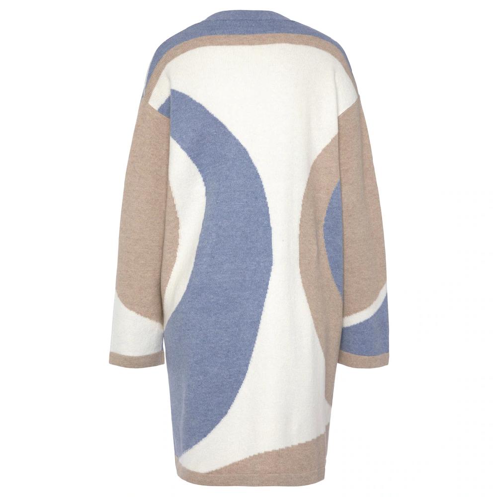 LASCANA Longstrickjacke Mit Muster Weicher Cardigan Bequeme Passform