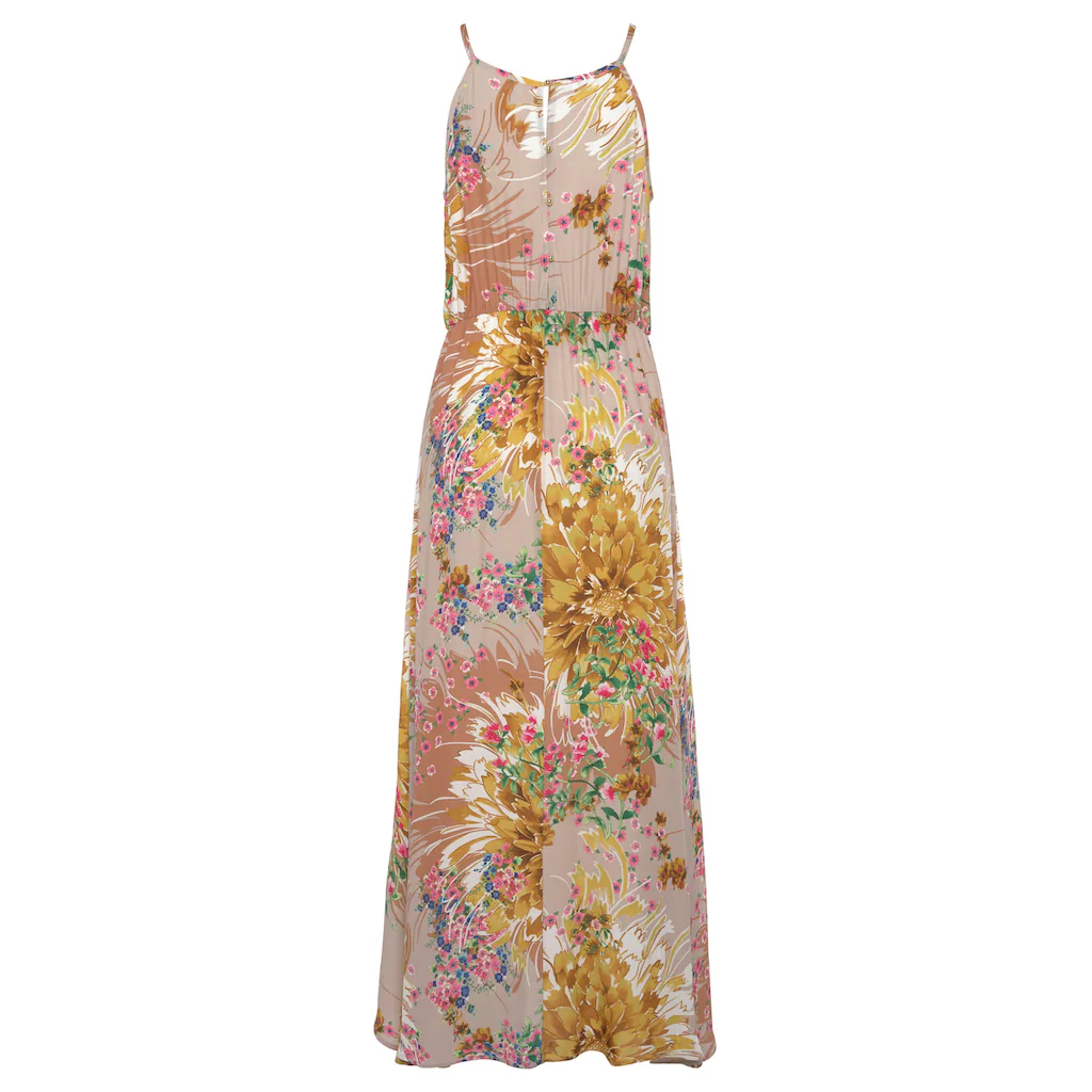 LASCANA Maxikleid Aus Gewebter Viskose Im Alloverdruck Sommerkleid Strandkleid