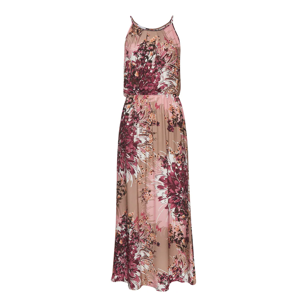 LASCANA Maxikleid Mit Alloverdruck Luftiges Sommerkleid Strandkleid