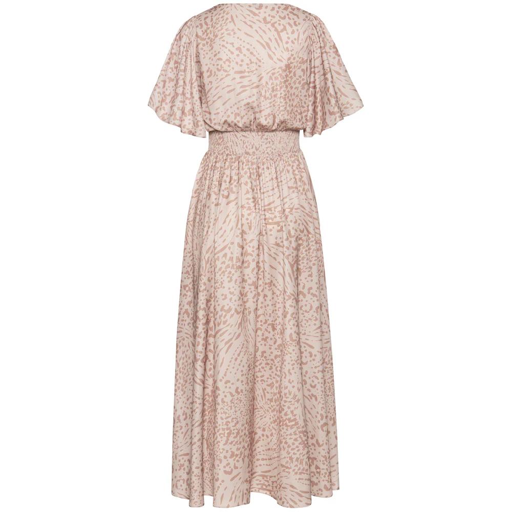 LASCANA Maxikleid Mit Animalprint Luftiges Sommerkleid Mit Schlitzen