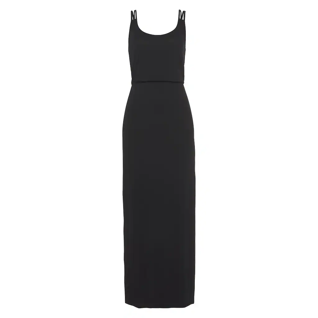 LASCANA Maxikleid Mit Hohem Seitenschlitz Sommerkleid Strandkleid Basic