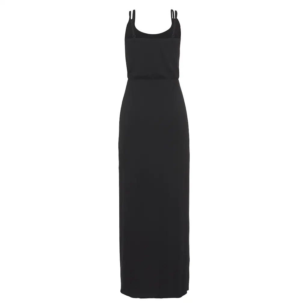 LASCANA Maxikleid Mit Hohem Seitenschlitz Sommerkleid Strandkleid Basic