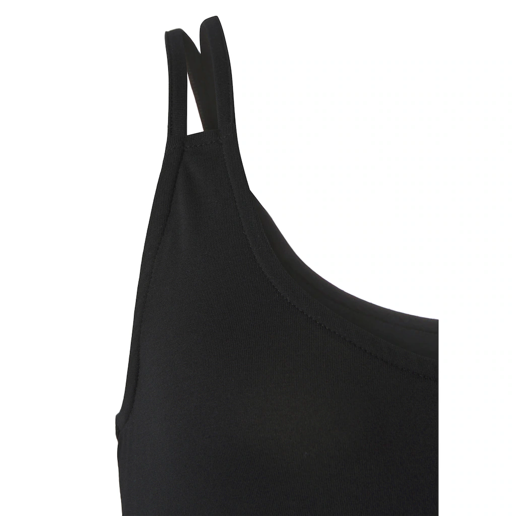 LASCANA Maxikleid Mit Hohem Seitenschlitz Sommerkleid Strandkleid Basic