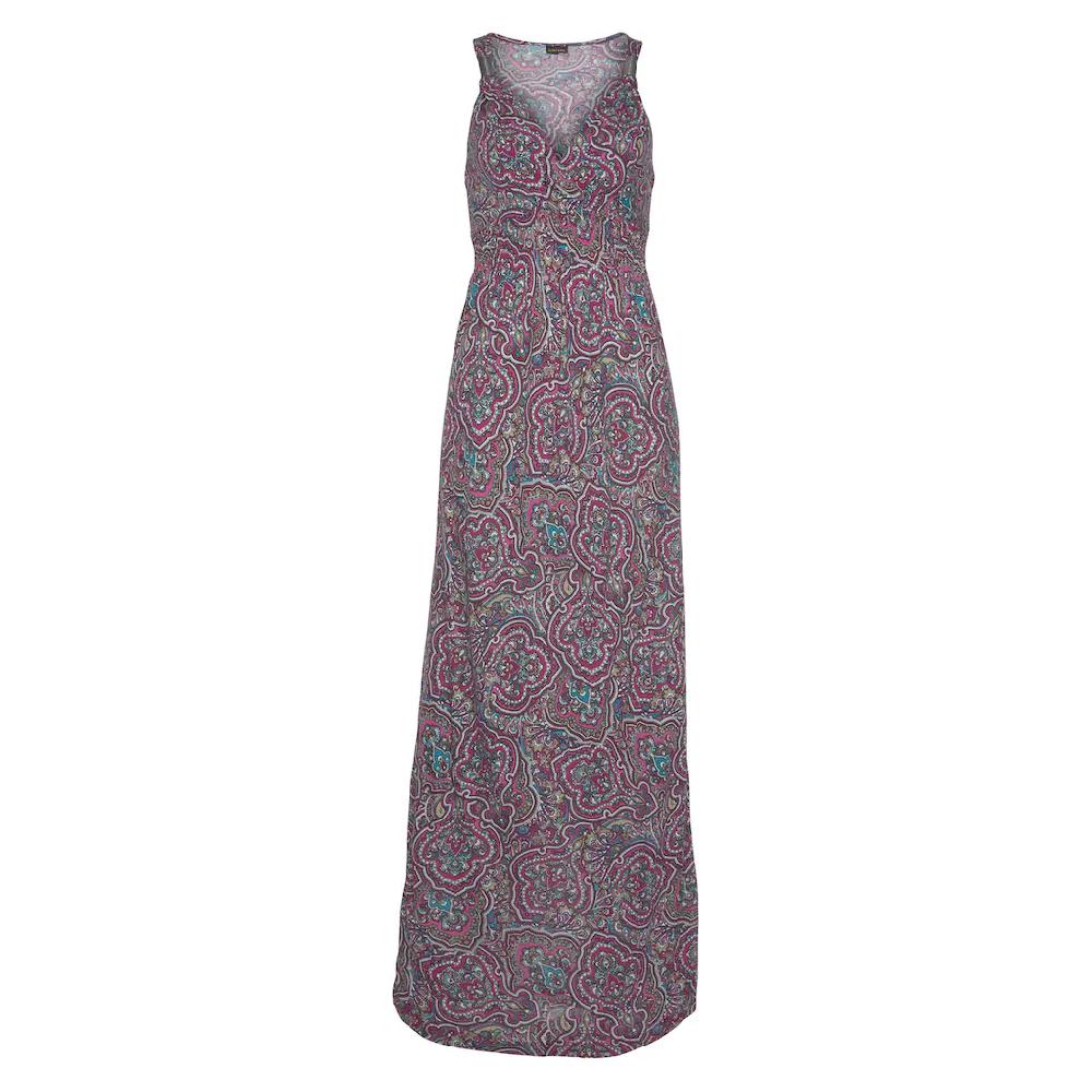 LASCANA Maxikleid Mit Paisleymuster Und Verstellbarem Ausschnitt Sommerkleid