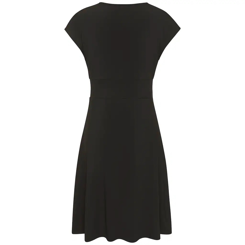 LASCANA Midikleid Aus Bügelfreier Ware Elegantes Sommerkleid Aus Jersey Strandkleid