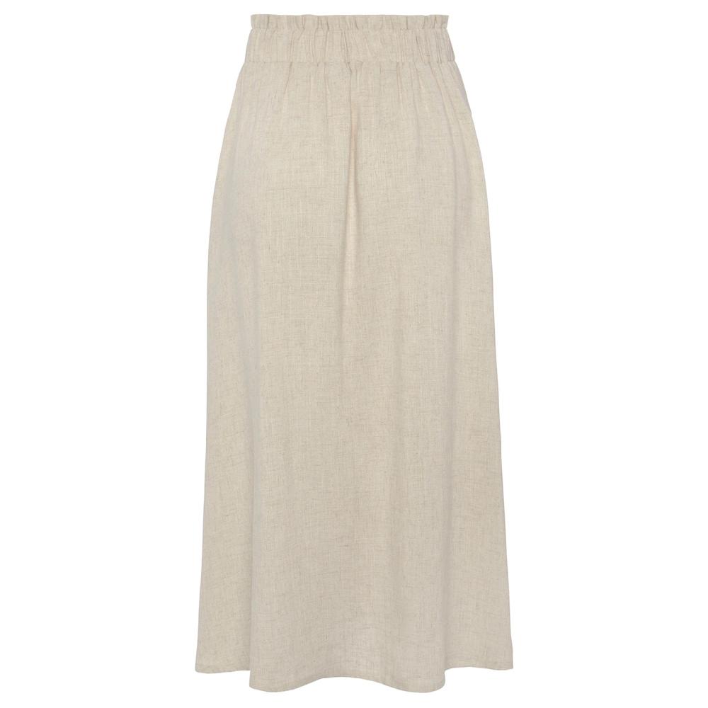 LASCANA Midirock Mit Knopfleiste Leinenrock Sommerrock