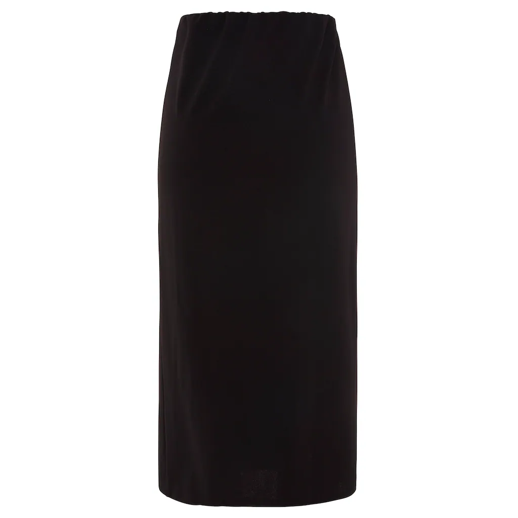 LASCANA Midirock Mit Zierknöpfen Und Hohem Schlitz Casual-chic Elegant