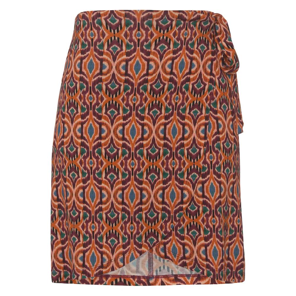 LASCANA Minirock Mit Ethnoprint Kurzer Wickelrock Sommerrock