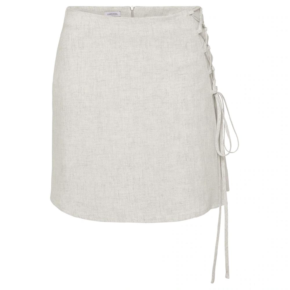 LASCANA Minirock Mit Leinen Und Zierschnürung Kurzer Leinenrock Minirock