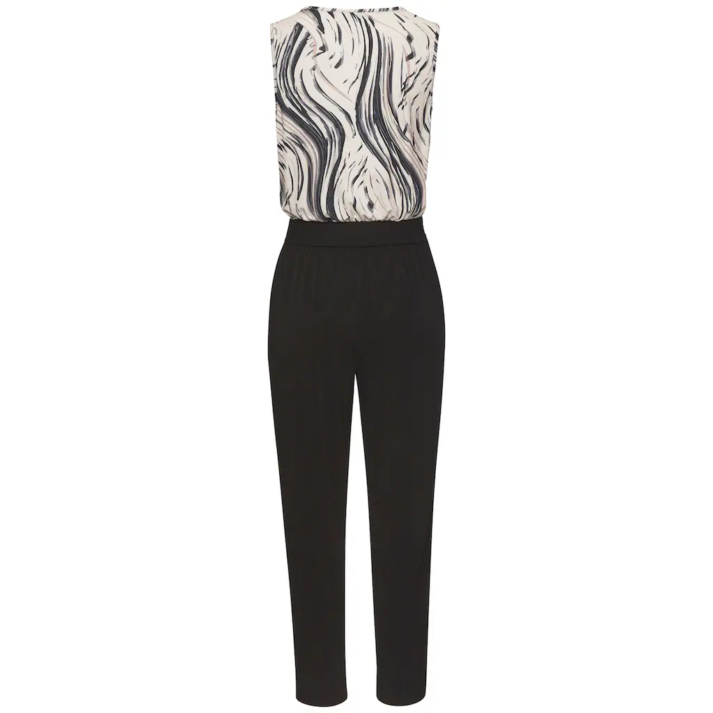 LASCANA Overall Mit Bedrucktem Oberteil Eleganter Jumpsuit Business-Look Festlich