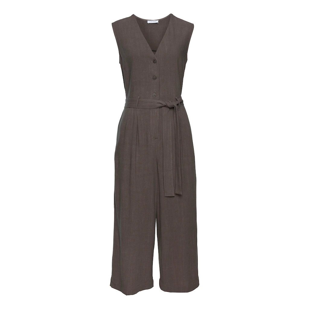 LASCANA Overall (mit Bindegürtel) Und Taschen Sommerlicher Jumpsuit Casual-chic