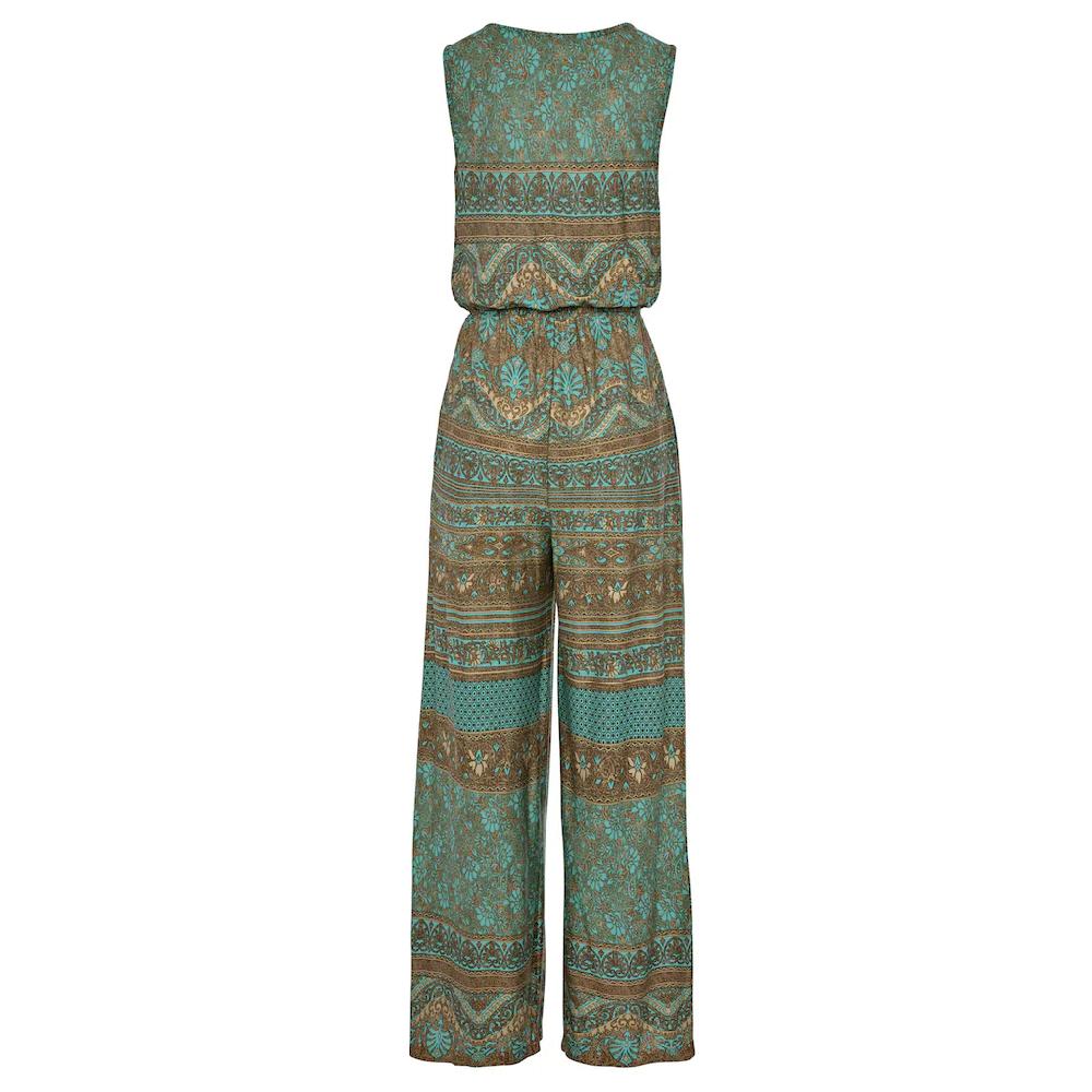 LASCANA Overall Mit überlappendem V-Ausschnitt Sommerlicher Jumpsuit Mit Alloverprint