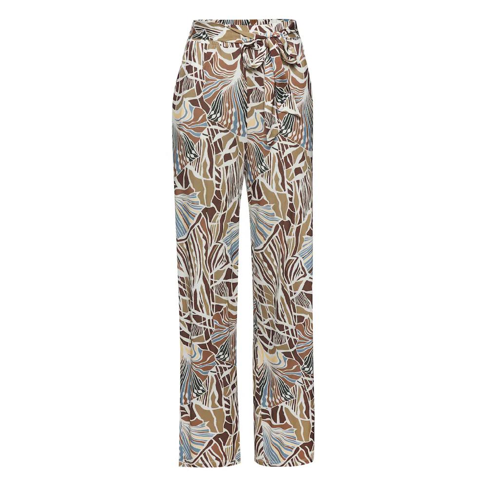 LASCANA Palazzohose Aus Viskosejersey Sommerhose Mit Alloverprint Und Taschen