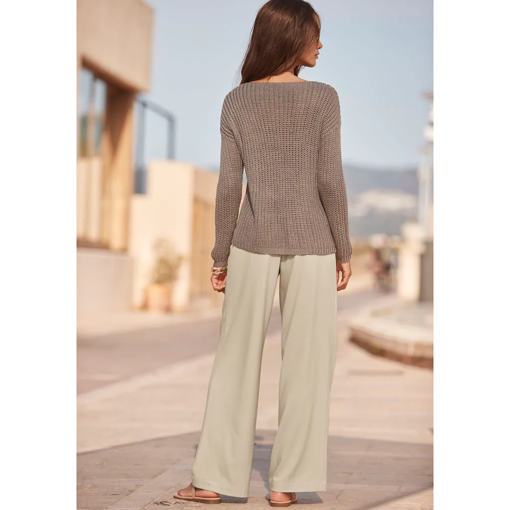 LASCANA Palazzohose Im Business-Look Elegante Anzughose Mit Taschen