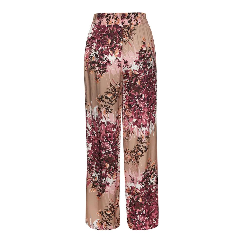 LASCANA Palazzohose Mit Bindegürtel Und Alloverdruck Stoffhose Mit Taschen
