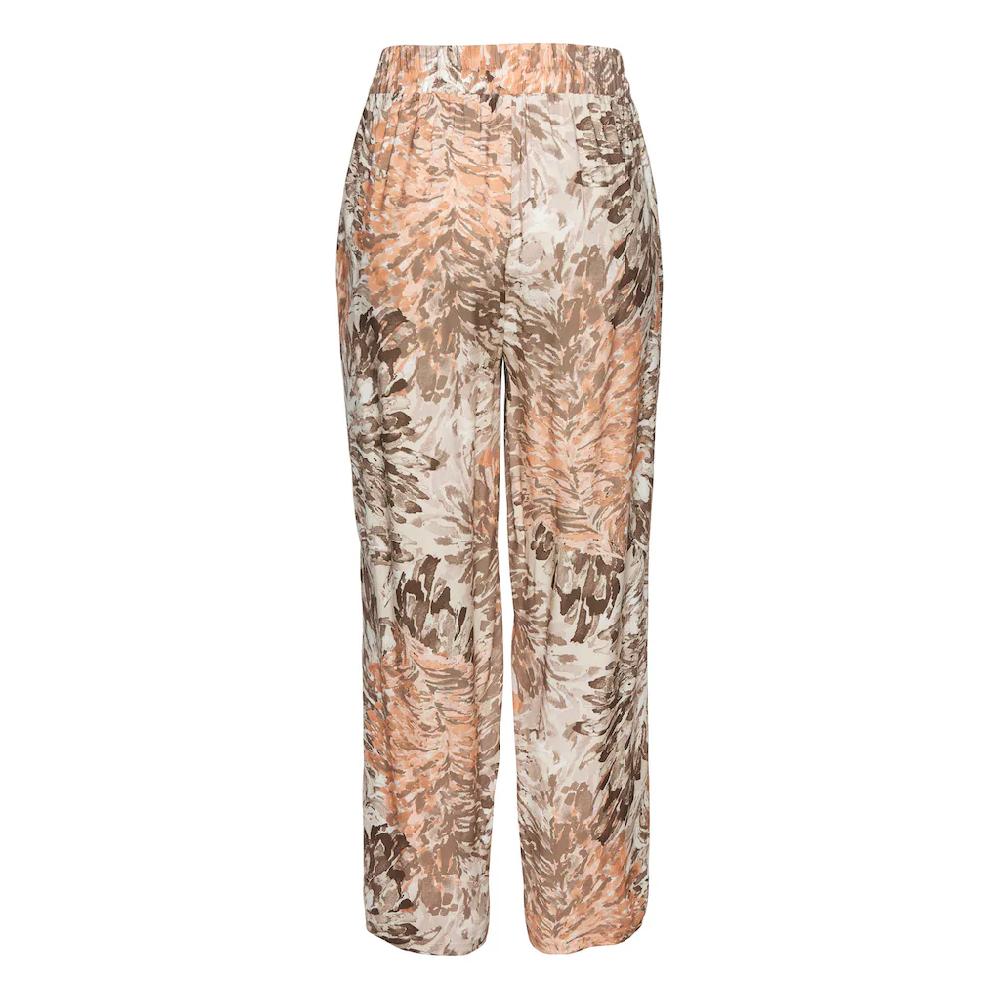 LASCANA Palazzohose (mit Fixiertem Bindegürtel) Mit Blumendruck Sommerliche Stoffhose Mit Taschen Strandhose