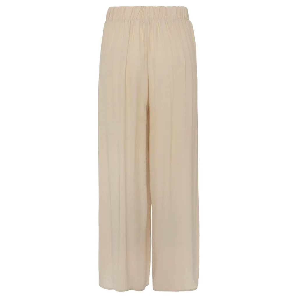 LASCANA Palazzohose Mit Weitem Bein Und Schlitz Stoffhose Lockere Passform