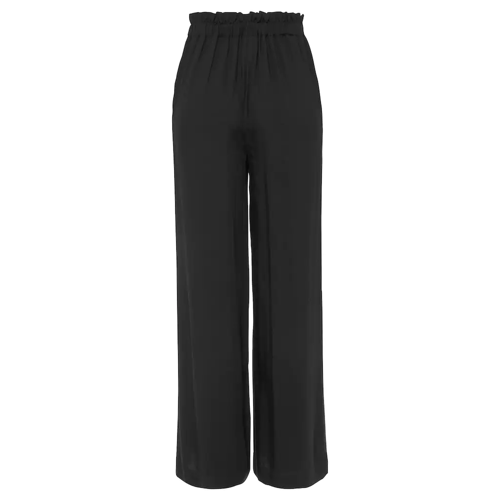 LASCANA Paperbag-Hose Mit Weitem Bein Und Taschen Wide-Leg Stoffhose Casual Elegant