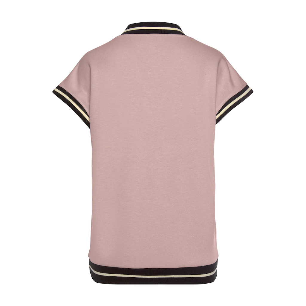 LASCANA Pullunder Kurzarmshirt Mit V-Ausschnitt