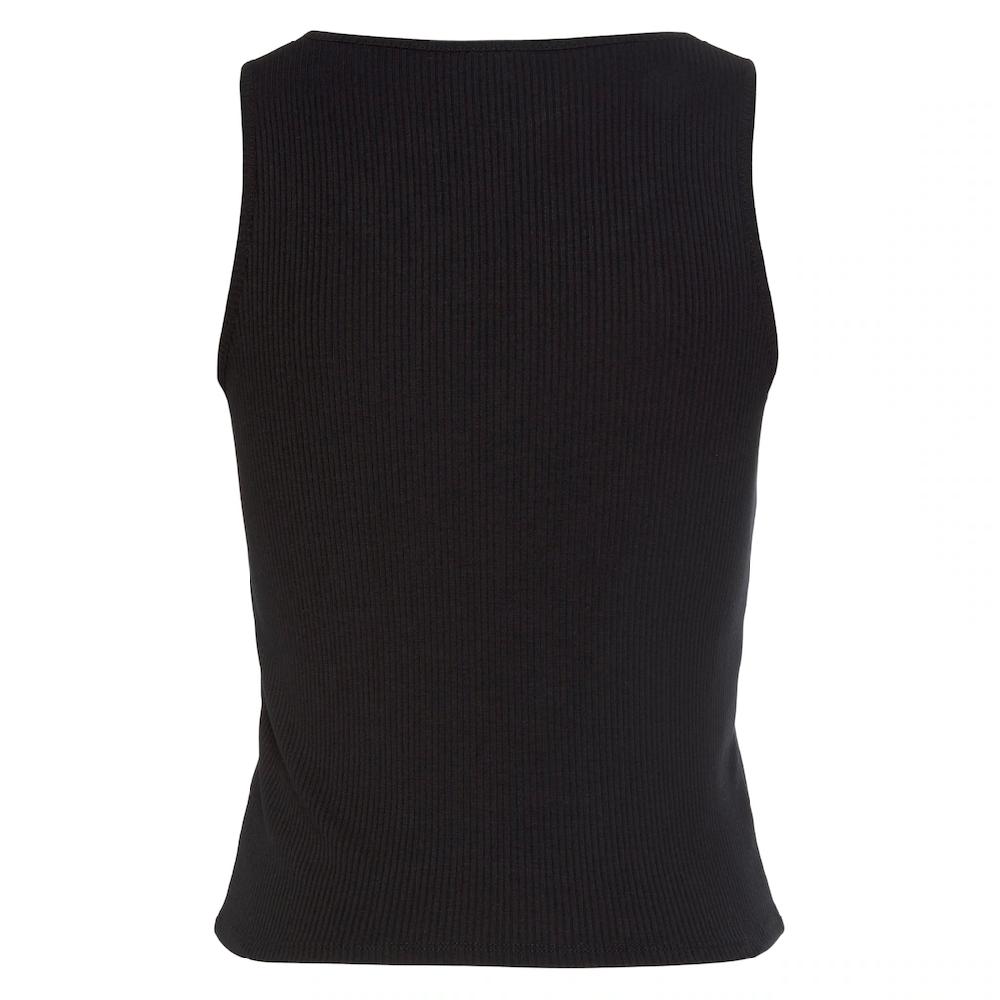 LASCANA Ripptanktop Mit Kleinem V-Ausschnitt Figurbetontes Damentop Basic