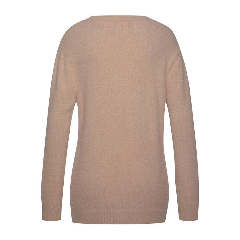 LASCANA Rundhalspullover Mit Flausch-Effekt Lockerer Damenpullover Basic