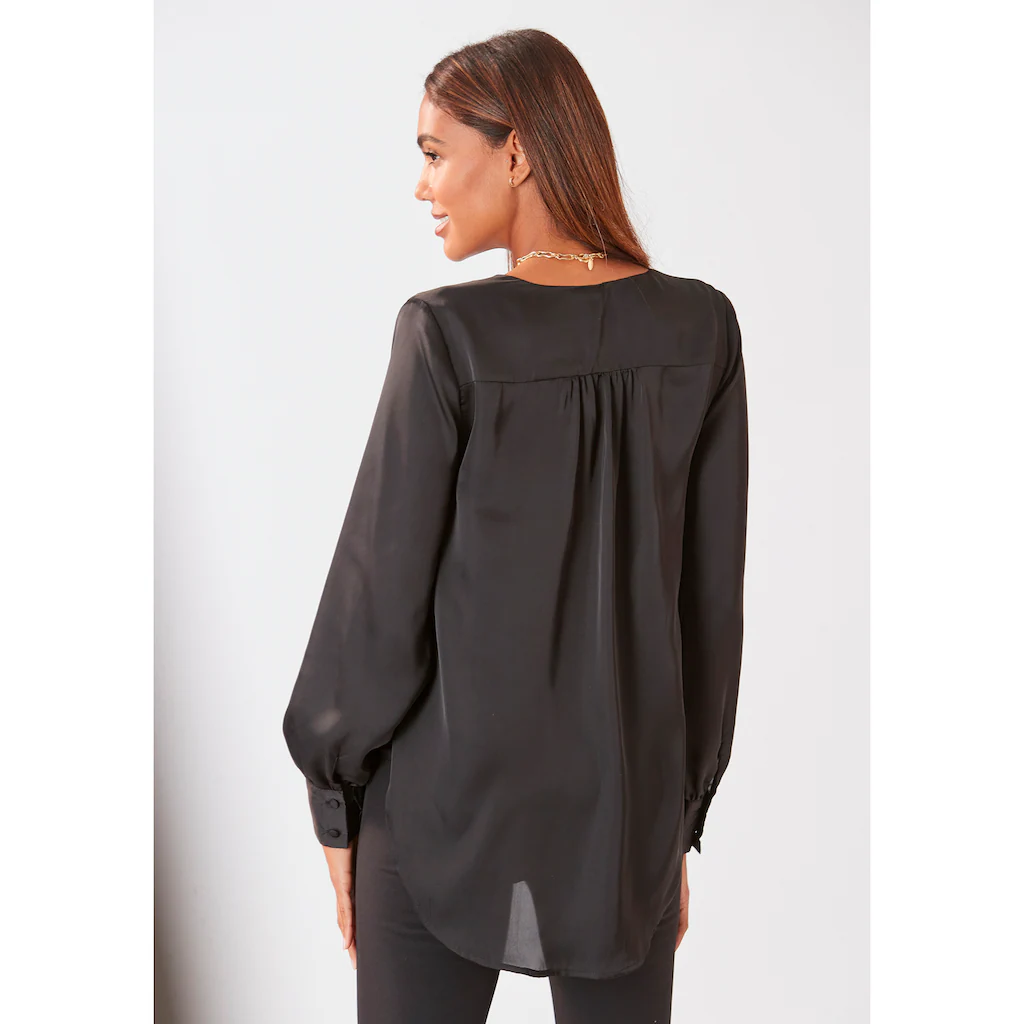 LASCANA Satinbluse