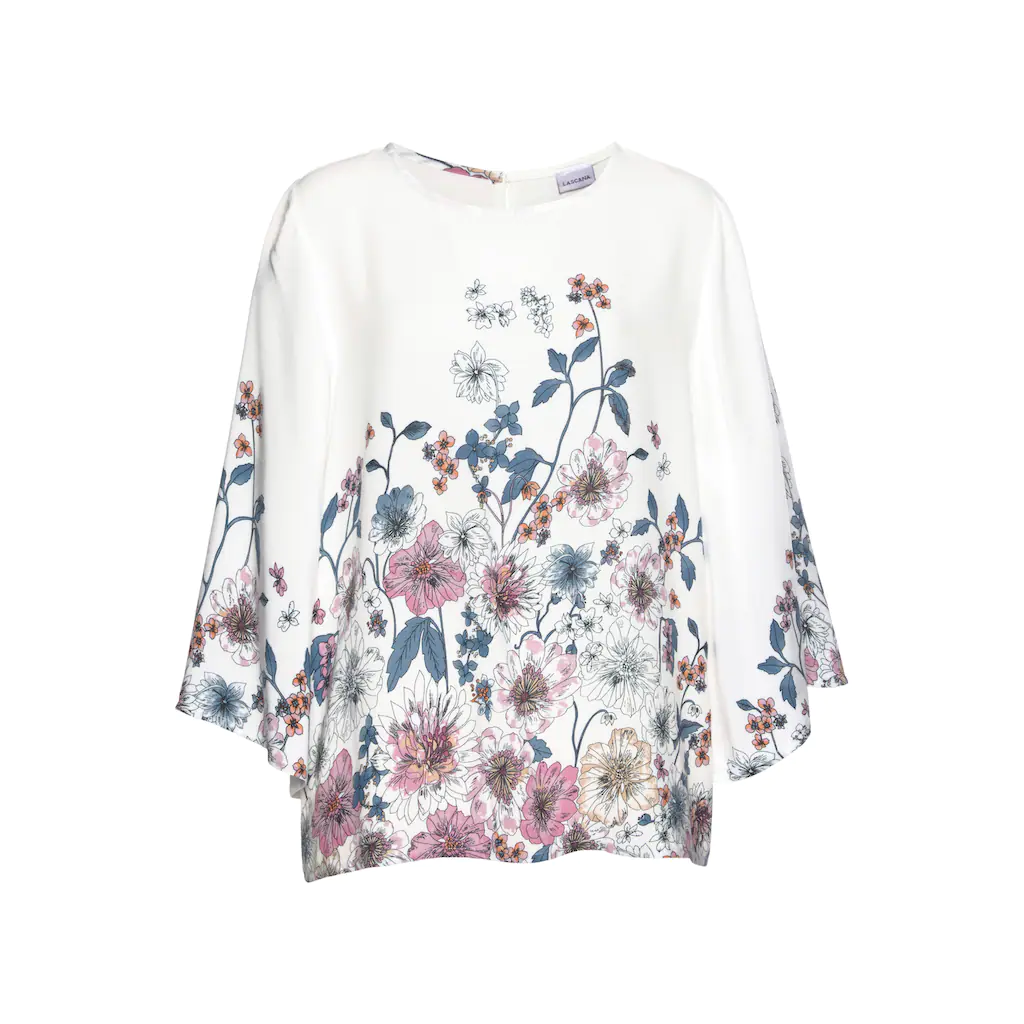 LASCANA Schlupfbluse Mit Blumenprint Und Trompetenärmeln Blusenshirt Sommerlich