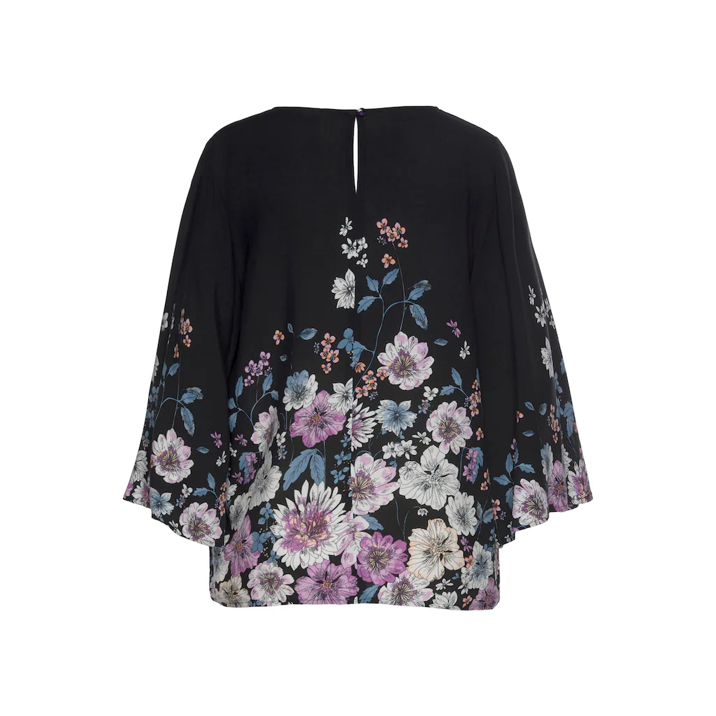 LASCANA Schlupfbluse Mit Blumenprint Und Trompetenärmeln Blusenshirt Casual